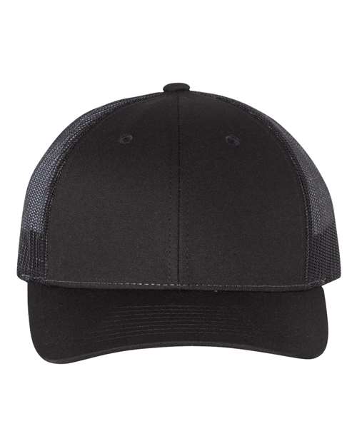 Richardson Black / M/L Richardson 115 Low Pro Trucker Cap
