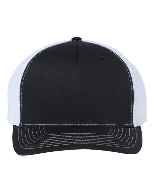 Richardson Black/ White / Adjustable Richardson 112+ R-Flex Adjustable Trucker Cap