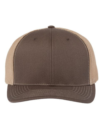 Richardson Brown/ Khaki / Adjustable Richardson 112+ R-Flex Adjustable Trucker Cap