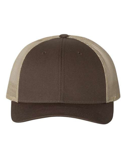 Richardson Brown/ Khaki / M/L Richardson 115 Low Pro Trucker Cap