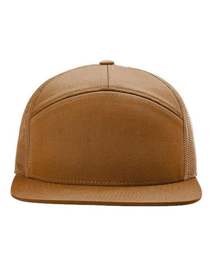 Richardson Caramel / Adjustable Richardson 168 Seven-Panel Trucker Cap