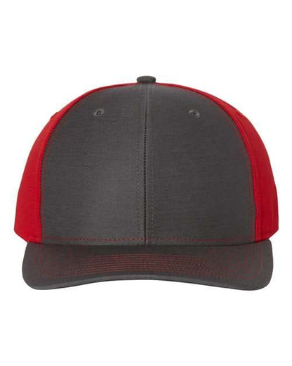 Richardson Charcoal/ Red / Adjustable Richardson 312Twill Back Trucker Cap