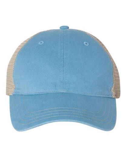Richardson Columbia Blue/ Khaki / Adjustable Richardson 111 Garment-Washed Trucker Cap
