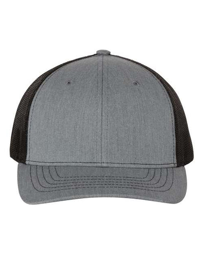 Richardson Heather Grey/ Black / Adjustable Richardson 112Y Youth Trucker Snapback Cap