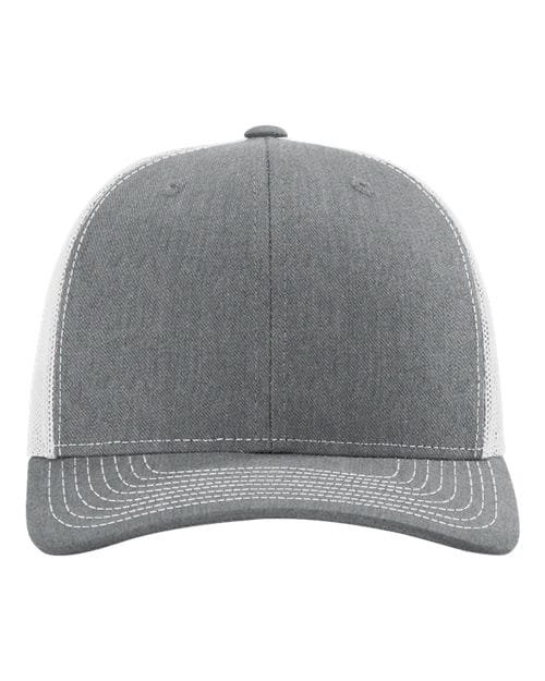 Richardson Heather Grey/ Light Grey / OSFM Richardson 112 Snapback Trucker Cap