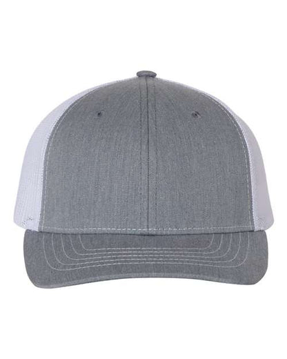 Richardson Heather Grey/ White / Adjustable Richardson 112Y Youth Trucker Snapback Cap