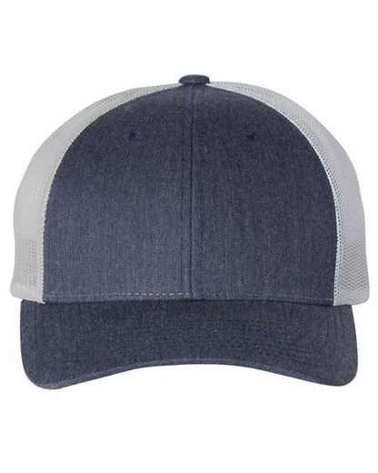 Richardson Heather Navy/ Light Grey / M/L Richardson 115 Low Pro Trucker Cap