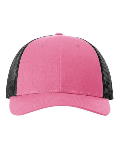 Richardson Hot Pink/ Black / M/L Richardson 115 Low Pro Trucker Cap