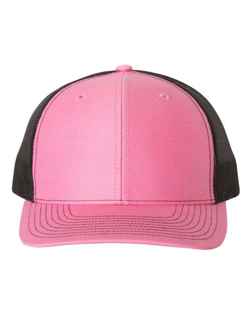 Richardson Hot Pink/ Black / OSFM Richardson 112 Snapback Trucker Cap