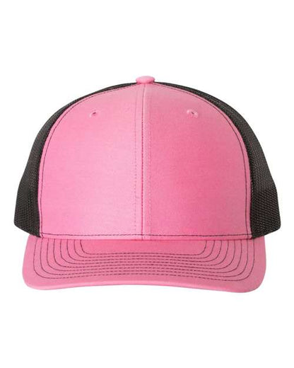 Richardson Hot Pink/ Black / OSFM Richardson 112 Snapback Trucker Cap