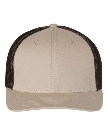 Richardson Khaki/ Coffee / S/M Richardson 110 R-Flex Trucker Cap