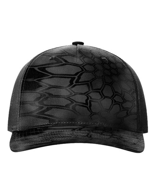 Richardson Kryptek Typhon/ Black / Adjustable Richardson 112PFP Five-Panel Printed Trucker Cap