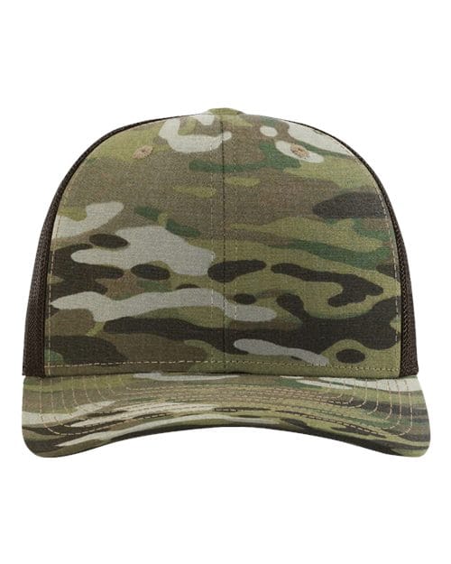 Richardson Multicam Original/ Coyote Brown / Adjustable Richardson 112PT Tactical Trucker Cap