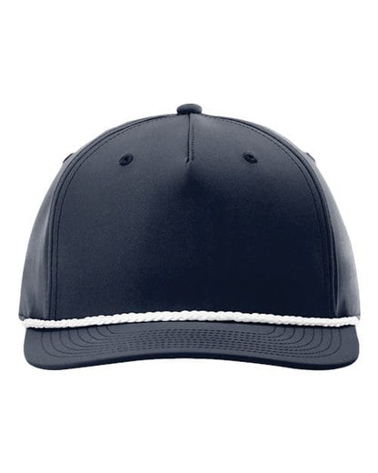 Richardson Navy/ White / Adjustable Richardson 258 Five-Panel Classic Rope Cap