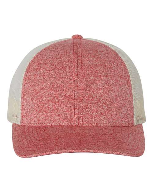 Richardson Red Heather/ Birch / Adjustable Richardson 115CH Low Pro Heather Trucker Cap