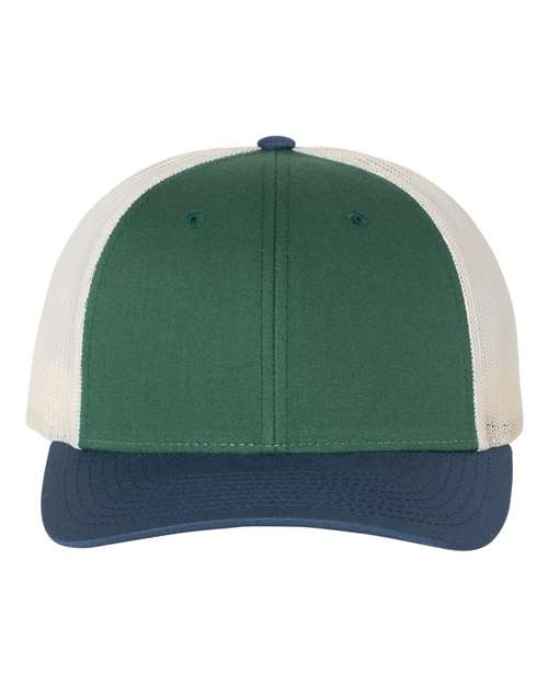 Richardson Spruce/ Birch/ Light Navy / M/L Richardson 115 Low Pro Trucker Cap