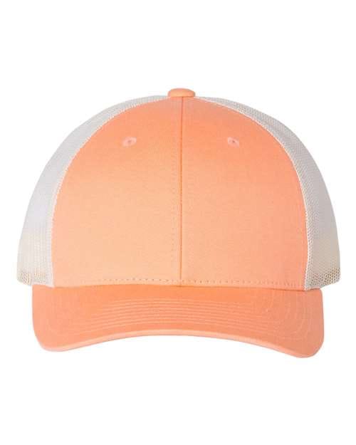 Richardson Sunkissed Peach/ Birch / M/L Richardson 115 Low Pro Trucker Cap