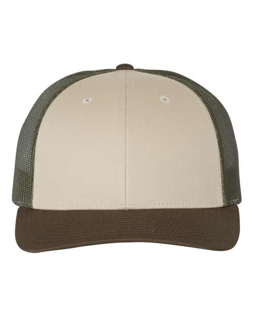 Richardson Tan/ Loden/ Brown / M/L Richardson 115 Low Pro Trucker Cap