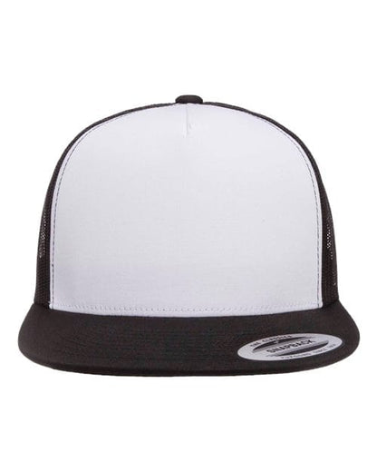 YP Classics Black/ White/ Black / Adjustable Five-Panel Classic Trucker Cap