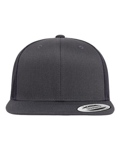 YP Classics Charcoal / Adjustable Retro High Profile Trucker Cap