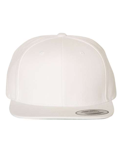 YP Classics White / Adjustable Premium Flat Bill Snapback Cap