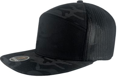Zapped Headwear Black Camo Front Zapped Cobra