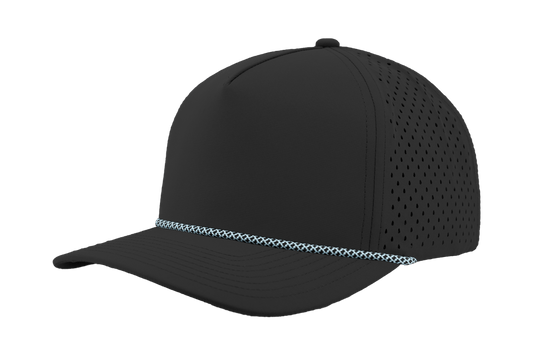 Zapped Headwear Black & Light Blue Chain Link Zapped Blackhawk R+