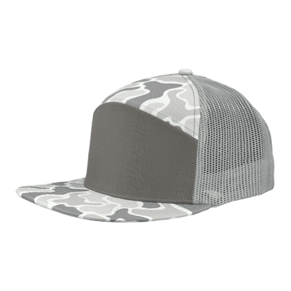 Zapped Headwear white camo grey front Zapped Cobra
